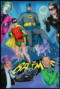 4z0677 BATMAN #82/215 24x36 art print 2022 Doug Pagacz cast art, Adam West & Burt Ward