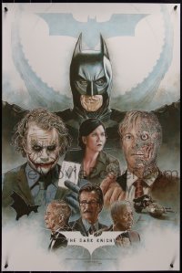 4z0698 DARK KNIGHT #34/125 24x36 art print 2020 Ledger, Chrtistian Bale and cast by Neil Davies!