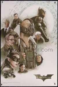 4z0699 DARK KNIGHT RISES #34/125 24x36 art print 2020 art of Chrtistian Bale and cast by Neil Davies!