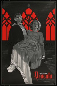 4z0703 DRACULA #228/350 24x36 art print 2012 Mondo, Bela Lugosi carrying Chandler by Durieux, 1st!