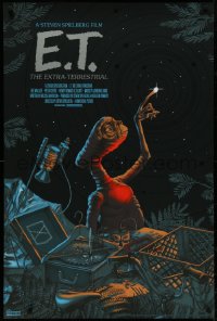 4z0707 E.T. THE EXTRA TERRESTRIAL #310/325 24x36 art print 2017 Mondo, Jonathan Burton, regular ed.!