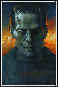 4z0714 FRANKENSTEIN #176/325 24x36 art print 2018 Mondo, Matthew Peak art of Karloff, first edition!