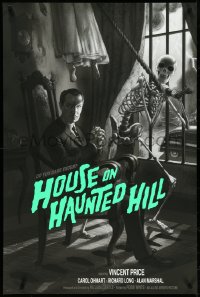 4z0727 HOUSE ON HAUNTED HILL #36/110 24x36 art print 2015 Mondo, Jonathan Burton, variant ed.!