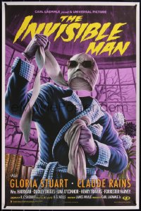 4z0729 INVISIBLE MAN #102/150 24x36 art print 2018 Mondo, art by Jason Edmiston, variant edition!