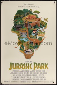 4z0734 JURASSIC PARK #63/175 24x36 art print 2023 wild sci-fi horror art by George Bletsis!