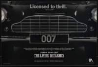 4z0315 LIVING DAYLIGHTS 12x18 special poster 1986 great image of classic Aston Martin car grill!