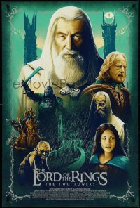 4z0749 LORD OF THE RINGS: THE TWO TOWERS #32/50 24x36 art print 2017 art by Adam Rabalais!