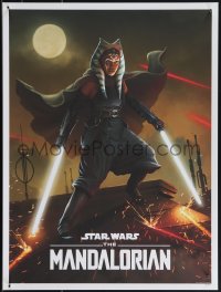 4z0812 MANDALORIAN #72/200 18x24 art print 2021 art by Pablo Olivera, Ahsoka Tano, regular edition!