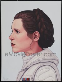 4z0833 MIKE MITCHELL signed #1442/3085 12x16 art print 2016 by the artist, Mondo, Princess Leia!