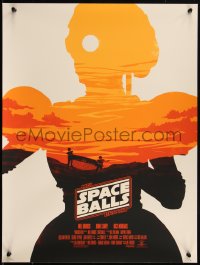 4z0847 SPACEBALLS signed #9/50 18x24 art print 2015 by Thomas Gano, DoLLY Matrix, Olly Moss parody!