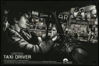 4z0769 TAXI DRIVER #39/40 24x36 art print 2014 art by Barret Chapman, silver variant edition!