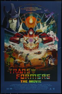 4z0791 TRANSFORMERS THE MOVIE signed artist's proof 24x36 art print 2019 by Matt Ferguson, foil variant edition!