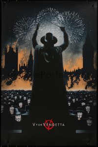 4z0771 V FOR VENDETTA signed #11/34 artist's proof 24x36 art print 2013 by Marko Manev, Mondo!