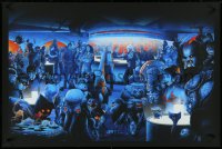 4z0772 VANCE KELLY #218/550 24x36 art print 2018 Sci-Fi Cantina, many aliens from different movies!