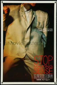 4z1101 STOP MAKING SENSE 1sh 1984 Jonathan Demme, Talking Heads, close-up of David Byrne's suit!