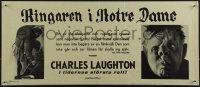 4z0258 HUNCHBACK OF NOTRE DAME Swedish 11x25 R1969 Victor Hugo, different images of Laughton, rare!