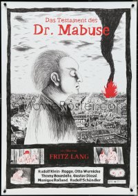 4z0433 TESTAMENT OF DR. MABUSE Swedish R2022 Fritz Lang, Kolbeinn Karlsson art, NonStop Timeless!