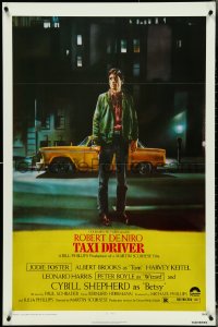 4z1108 TAXI DRIVER 1sh 1976 classic Peellaert art of Robert De Niro, directed by Martin Scorsese!