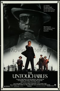 4z1124 UNTOUCHABLES 1sh 1987 Brian De Palma, Robert De Niro over Costner, Connery, Garcia, Smith!