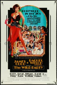 4z1138 WILD PARTY 1sh 1975 AIP, super sexy flapper Raquel Welch, art by Akimoto!