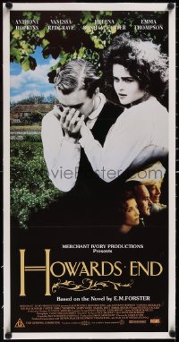 5a0712 HOWARDS END linen Aust daybill 1992 Helena Bonham Carter, James Ivory, Merchant, Jhabvala!