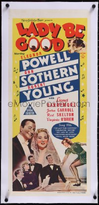 5a0716 LADY BE GOOD linen Aust daybill 1941 Eleanor Powell, Ann Sothern, Robert Young & Red Skelton!