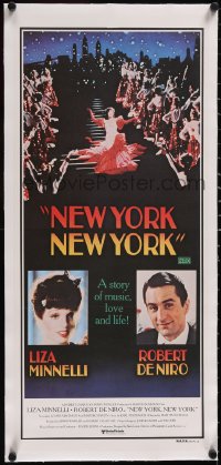 5a0732 NEW YORK NEW YORK linen Aust daybill 1977 Martin Scorsese, Robert De Niro, Liza Minnelli