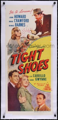 5a0752 TIGHT SHOES linen Aust daybill 1941 Binnie Barnes, from Damon Runyon story, different!