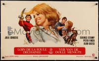 5a0791 FAR FROM THE MADDING CROWD linen Belgian 1967 Julie Christie, Stamp, Finch, Schlesinger, rare!