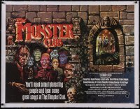 5a0443 MONSTER CLUB linen British quad 1980 Vincent Price, Roy Ward Baker, artwork of wacky monsters!