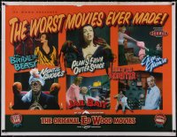 5a0460 WORST MOVIES EVER MADE linen British quad 1990s Ed Wood, Plan 9, Glen or Glenda & more!