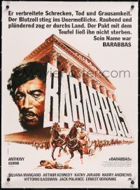 5a0389 BARABBAS linen German R1977 different Wischenewski art of Anthony Quinn, Fleischer, rare!