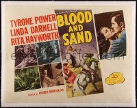 5a0977 BLOOD & SAND linen 1/2sh R1948 art of matador by Ruano-Llopis + Tyrone Power & Rita Hayworth!