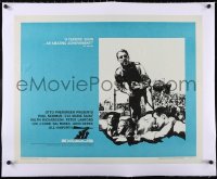 5a1004 EXODUS linen 1/2sh 1961 Otto Preminger, Paul Newman, founding of Israel, art by Saul Bass!