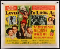 5a1047 LOVELY TO LOOK AT linen style A 1/2sh 1952 Ann Miller, Red Skelton, Marge & Gower Champion!