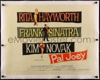 5a1061 PAL JOEY linen style A 1/2sh 1957 art of Frank Sinatra with sexy Rita Hayworth & Kim Novak!