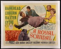 5a1067 ROYAL SCANDAL linen 1/2sh 1945 Otto Preminger & Ernst Lubitsch, Tallulah Bankhead, Eythe