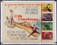 5a1075 SILK STOCKINGS linen B 1/2sh 1957 Ninotchka w/ music, Fred Astaire & Cyd Charisse's sexy legs!