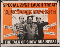 5a1089 THREE STOOGES FUN-O-RAMA linen 1/2sh 1959 Moe Howard, Larry Fine & Joe Besser, ultra rare!