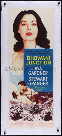 5a0860 BHOWANI JUNCTION linen insert 1955 sexy Eurasian beauty Ava Gardner in a flaming love story!