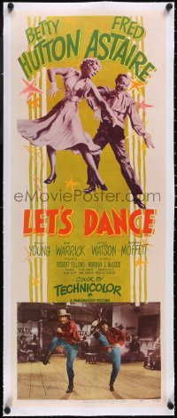 5a0909 LET'S DANCE linen insert 1950 great images of Fred Astaire & Betty Hutton dancing together!