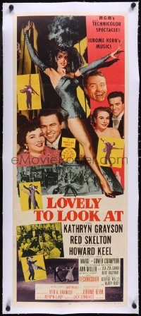 5a0913 LOVELY TO LOOK AT linen insert 1952 sexy full-length Ann Miller, wacky Red Skelton, Keel!