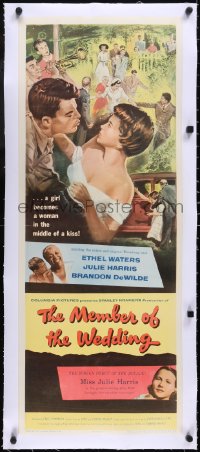 5a0917 MEMBER OF THE WEDDING linen insert 1953 Julie Harris becomes a woman in the middle of a kiss!