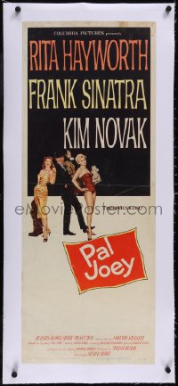 5a0928 PAL JOEY linen insert 1957 Thomas art of Frank Sinatra with sexy Rita Hayworth & Kim Novak!