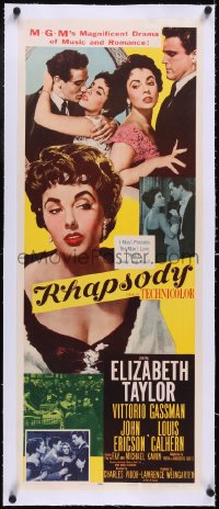 5a0935 RHAPSODY linen insert 1954 Elizabeth Taylor must possess Vittorio Gassman, heart, body & soul!