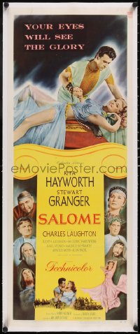 5a0938 SALOME linen insert 1953 sexy Rita Hayworth, Stewart Granger & Charles Laughton & top cast!