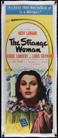 5a0949 STRANGE WOMAN linen insert 1946 directed by Edgar Ulmer, Hedy Lamarr, Ben Ames Williams!