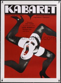 5a0188 CABARET linen Polish 27x38 R1990s wild different Liza Minnelli swastika art by Wiktor Gorka!