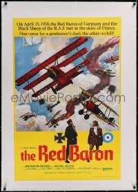 5a0149 VON RICHTHOFEN & BROWN linen South African 1971 Roger Corman, cool Red Baron art, ultra rare!