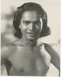 5b0557 JUNGLE BOOK deluxe 10.75x13.5 still 1941 incredible portrait of barechested Sabu by Coburn!